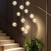 Crystal Vertical Bubble Hinging Lamp Clusters Chandelier, 8 Style